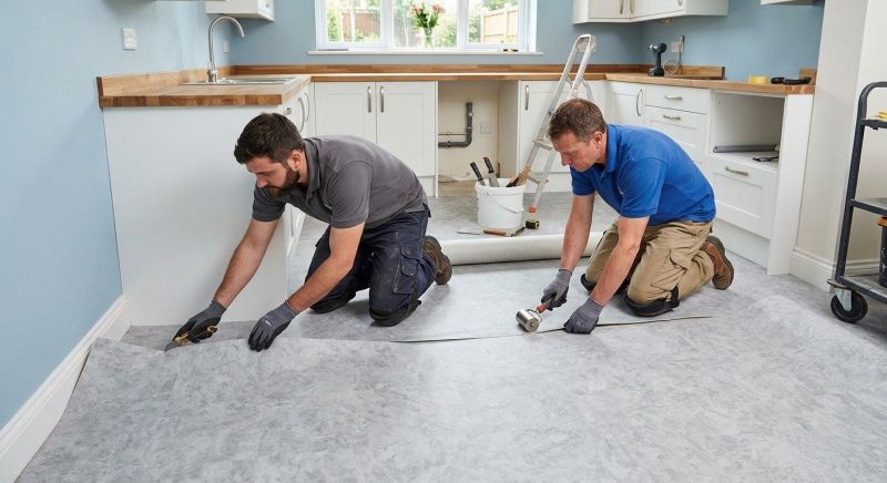 Sheet Linoleum Installation in Santee, CA