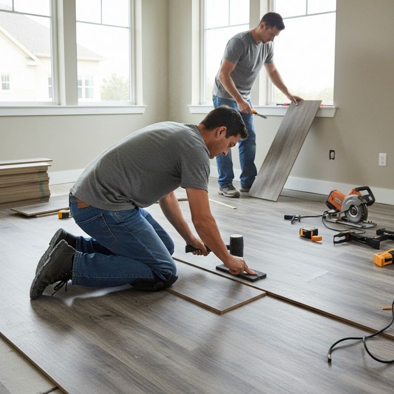Our team working on Flooring Service projects in Ramona, CA