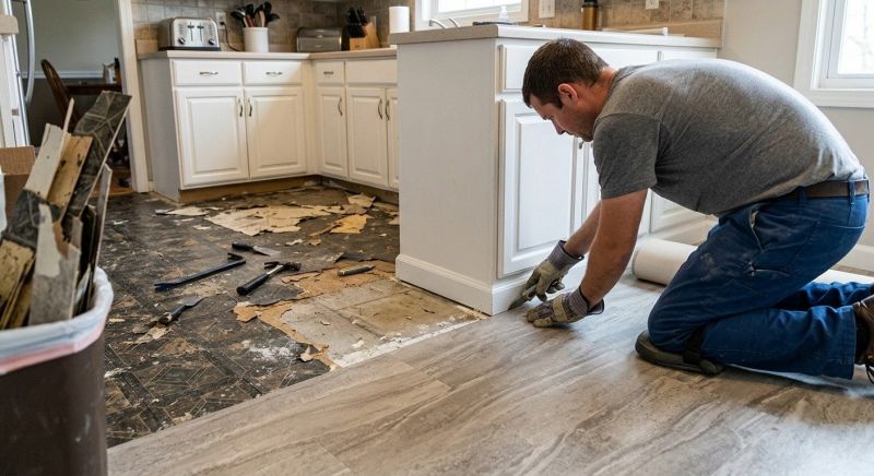 Linoleum Floor Installation in Solana Beach, CA