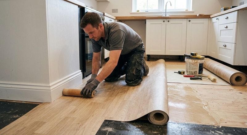 Sheet Linoleum Installation in El Cajon, CA