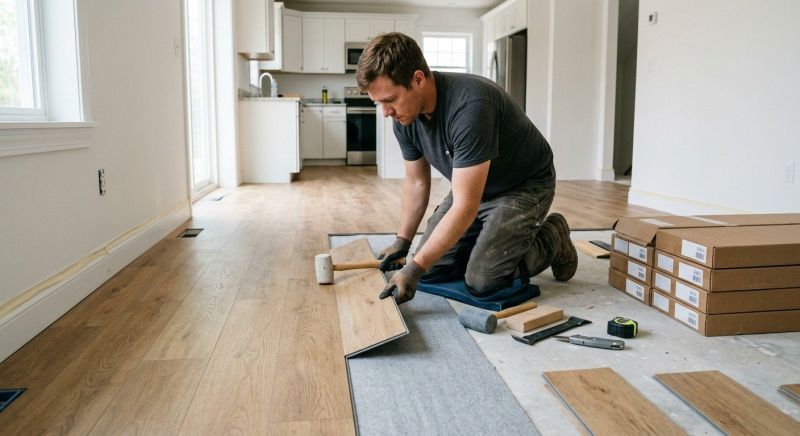 Vinyl Plank Floor Installation in Ramona, CA